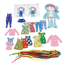 Cargar imagen en el visor de la galería, Learn To Stitch Dress-Up Dolly Kit
