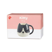 Cargar imagen en el visor de la galería, Kitty! Ceramic Black/White Mug
