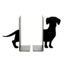 Cargar imagen en el visor de la galería, Dachshund (Teckel) Black Metal Bookends
