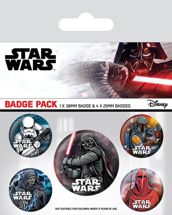 Star Wars (Dark Side) Badge Pack