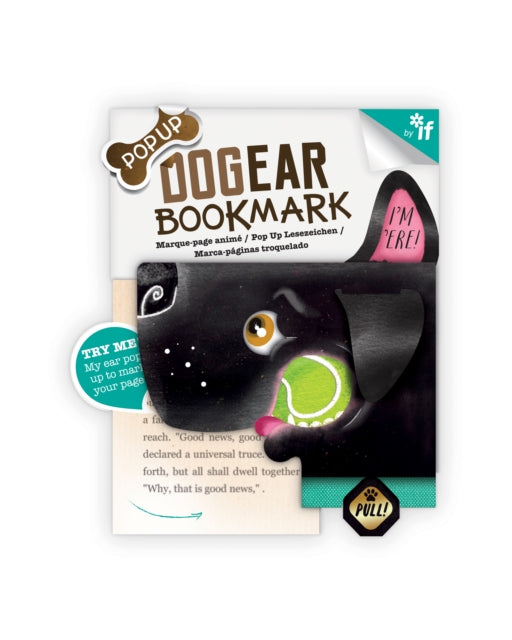 Dog Ear Pop Up Bookmarks - Diana (Black Labrador)-5035393374013