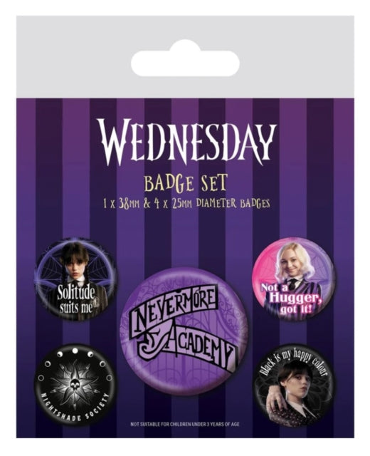 Wednesday Badge Set-5050293808147