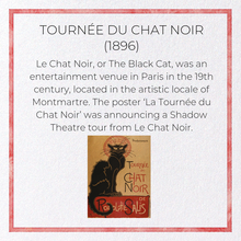 Cargar imagen en el visor de la galería, TOURNÉE DU CHAT NOIR (1896): Painting Greeting Card
