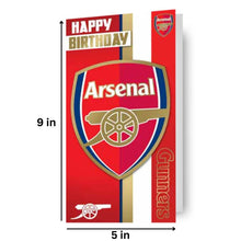 Cargar imagen en el visor de la galería, Arsenal FC Crest &#39;Gunners&#39; Birthday Card
