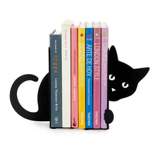 Cargar imagen en el visor de la galería, Hidden Cat Black Metal Bookends
