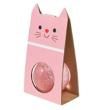 Cargar imagen en el visor de la galería, Glitter Bouncy Ball - Pink Cat
