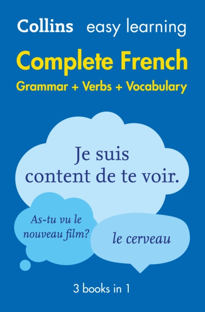 Easy Learning French Complete Grammar, Verbs and Vocabulary (3 books in 1) : Trusted Support for Learning-9780008141721