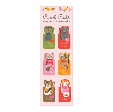 Cool Cats Magnetic Bookmarks-9780735354302