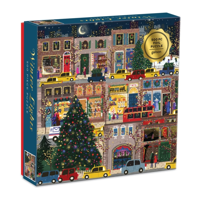 Winter Lights Foil Puzzle 500 Piece Puzzle-9780735362147