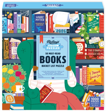 50 Must-Read Books of the World Bucket List 1000-Piece Puzzle-9781797234694