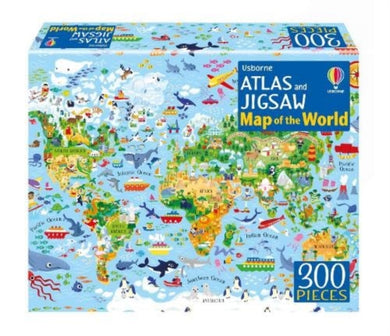 Atlas and Jigsaw Map of the World-9781805071242