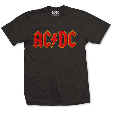 AC/DC Logo Mens Black T-Shirt - Size L-5055979914181