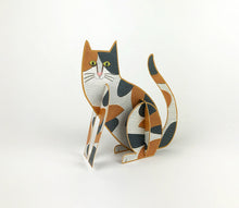 Cargar imagen en el visor de la galería, Pop-Out Cat Blank Greeting Card by Alice Melvin
