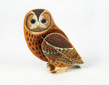 Cargar imagen en el visor de la galería, Pop-Out Tawny Owl Blank Greeting Card
