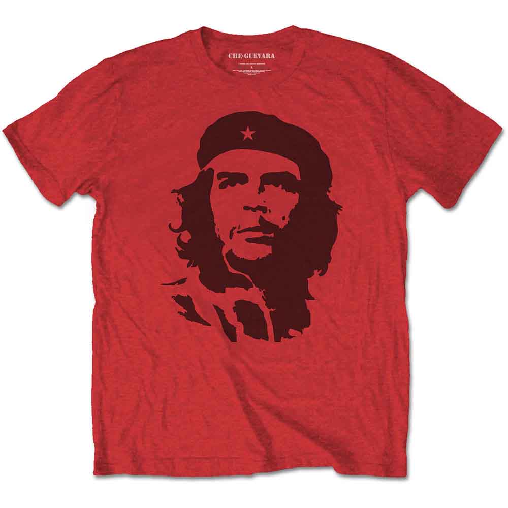 Che Guevara Unisex T-Shirt: Black on Red (Medium)-5011000000537