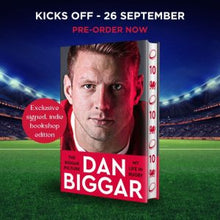 Cargar imagen en el visor de la galería, The Biggar Picture My Life in Rugby by Dan Biggar Exclusive Signed Indie Bookshop Sprayed Edges Edition
