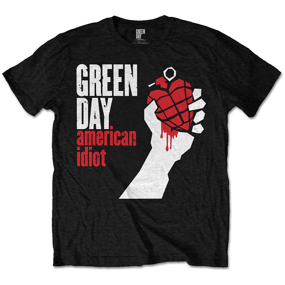 Green Day American Idiot Unisex Black T-Shirt - Size XL-5055979902423