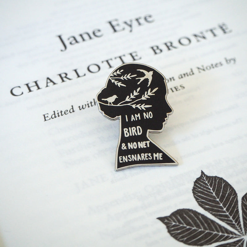 'Jane Eyre Bronte' Enamel Pin Badge-5011000002296