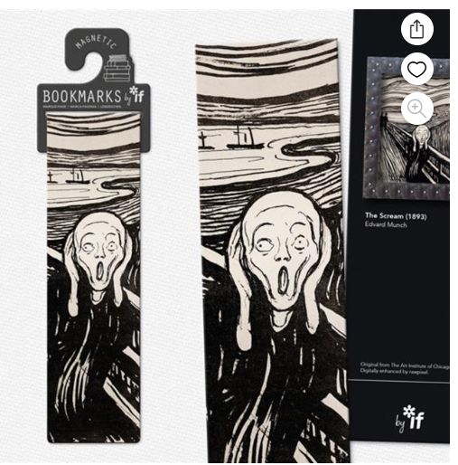 Munch: The Scream Bookmark by If