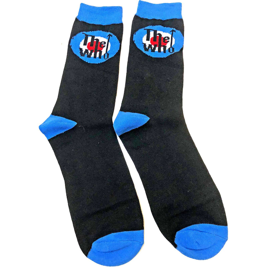 THE WHO UNISEX ANKLE SOCKS: TARGET LOGO (UK SIZE 7 - 11)