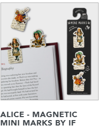 Mini Marks Magnetic Page Markers  Alice by , if