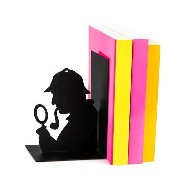 Sherlock Black Metal Bookend