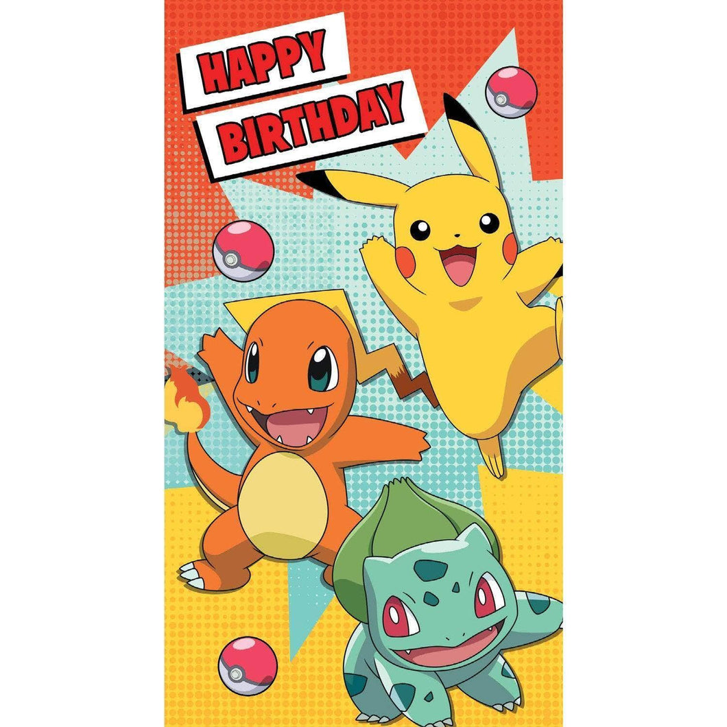 Pokemon Happy Birthday Card