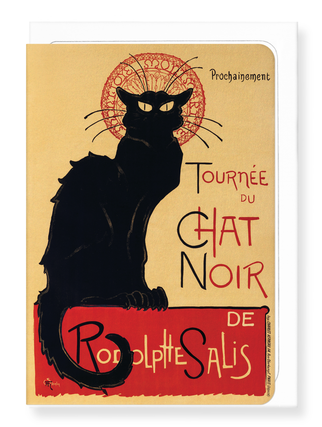 TOURNÉE DU CHAT NOIR (1896): Painting Greeting Card