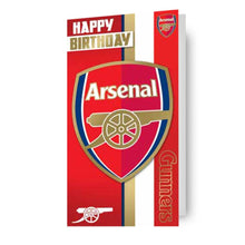 Cargar imagen en el visor de la galería, Arsenal FC Crest &#39;Gunners&#39; Birthday Card
