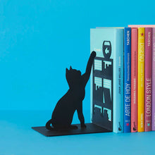 Cargar imagen en el visor de la galería, Fishing Cat Black Metal Bookend
