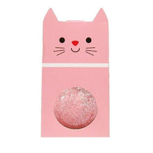 Cargar imagen en el visor de la galería, Glitter Bouncy Ball - Pink Cat
