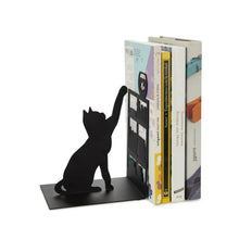 Cargar imagen en el visor de la galería, Fishing Cat Black Metal Bookend
