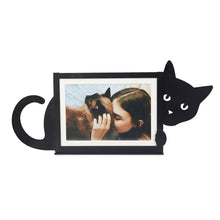 Cargar imagen en el visor de la galería, Hidden Cat Black Metal Photo  Frame
