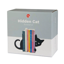 Cargar imagen en el visor de la galería, Hidden Cat Black Metal Bookends
