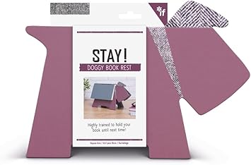 Stay Doggy Book Rest Purple Herringbone by If