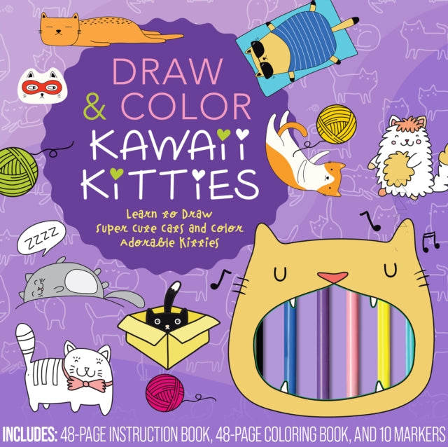 Draw & Color Kawaii Kitties Kit-9780785841135