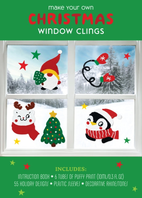 Make Your Own Christmas Window Clings Kit-9780785841166