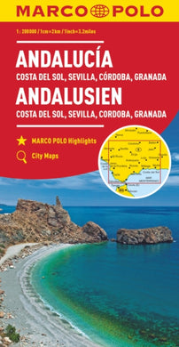 Andalusia, Costa Del Sol, Seville, Cordoba, Granada Marco Polo Map-9783829739924